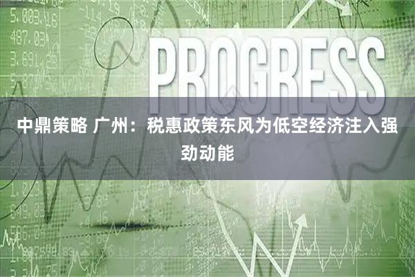 中鼎策略 广州：税惠政策东风为低空经济注入强劲动能