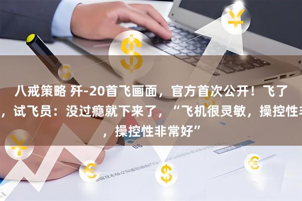 八戒策略 歼-20首飞画面,官方首次公开!飞了18分钟,试飞员:没过瘾就下来了,“飞机很灵敏,操控性非常好”