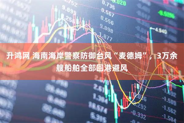 升鸿网 海南海岸警察防御台风“麦德姆”,3万余艘船舶全部回港避风