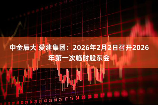 中金辰大 爱建集团：2026年2月2日召开2026年第一次临时股东会