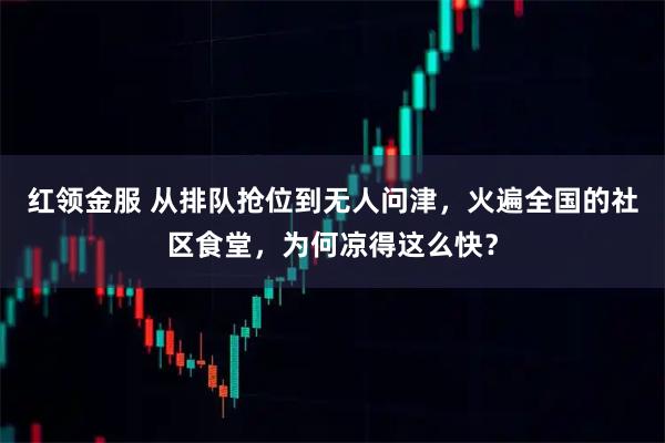 红领金服 从排队抢位到无人问津，火遍全国的社区食堂，为何凉得这么快？